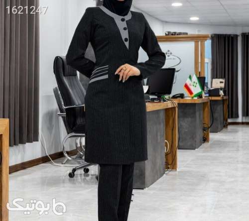 مانتو و شلوار اداری  مشکی 04 2026
