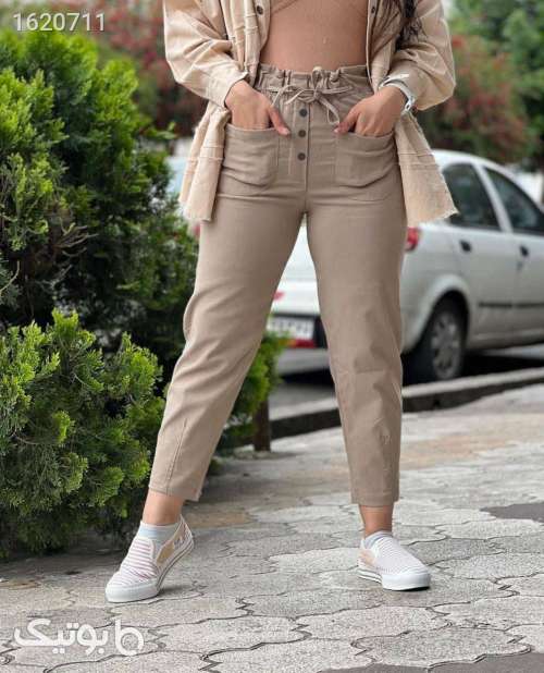 شلوار کتان سبز 04 2026