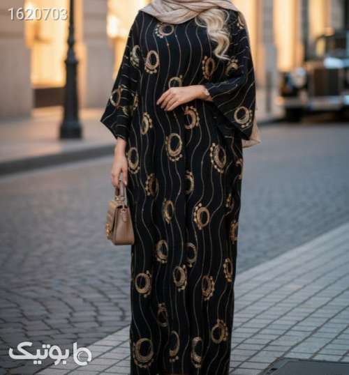 مانتو بلند شیک مشکی 04 2026