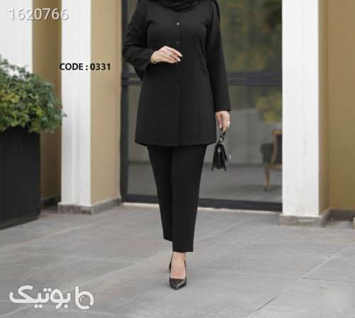 مانتو رسمی خفن  مشکی 04 2026