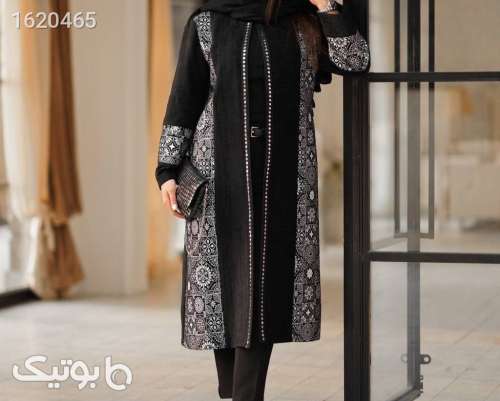 مانتو صدف مشکی 04 2026