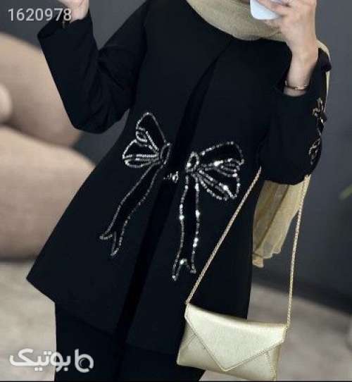 مانتو مجلسی  مشکی 04 2026