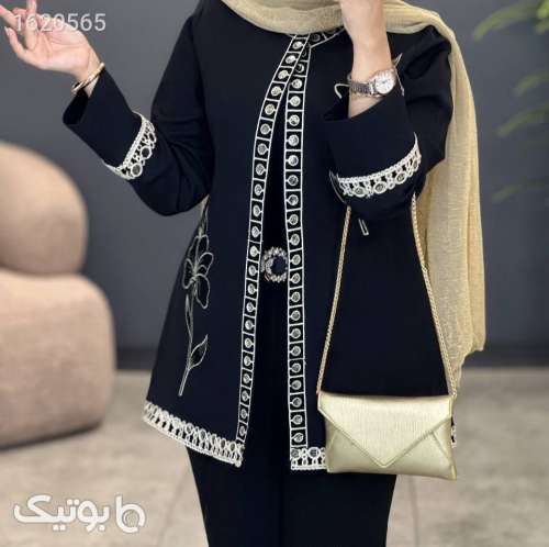 مانتو کتی مجلسی  مشکی 04 2026