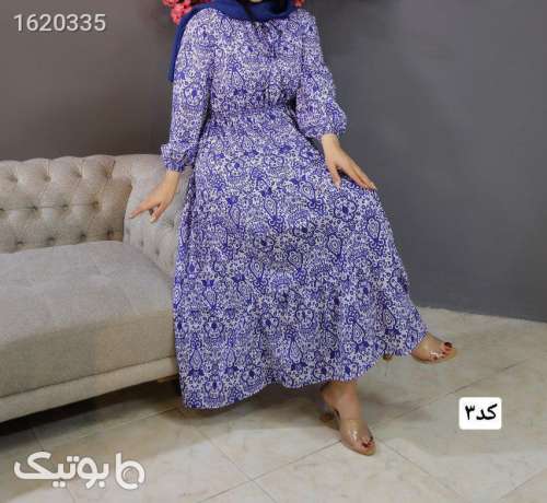 پیراهن ساحلی  آبی 04 2026