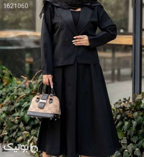 کت و دامن خوش فرم  مشکی 04 2026