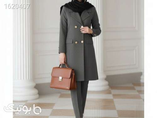 ست مانتو شلوار اداری  مشکی 04 2026