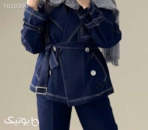 ست مانتو شلوار پرطرفدار  آبی 04 2026